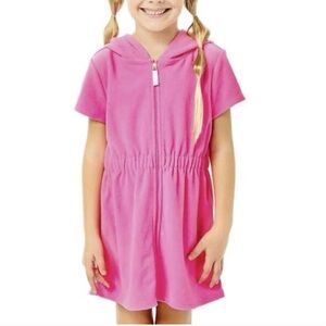 Lilly Pulitzer Girls Terry Swim Chaplin Coverup size L (8-10)